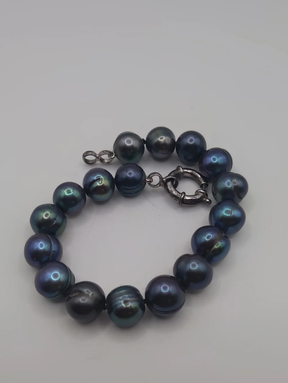Peacock Pearl 925 Bracelet 7.5 Inches